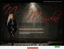 Tablet Screenshot of maitresse-messaline.com